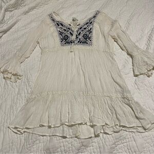 White boho dress #58